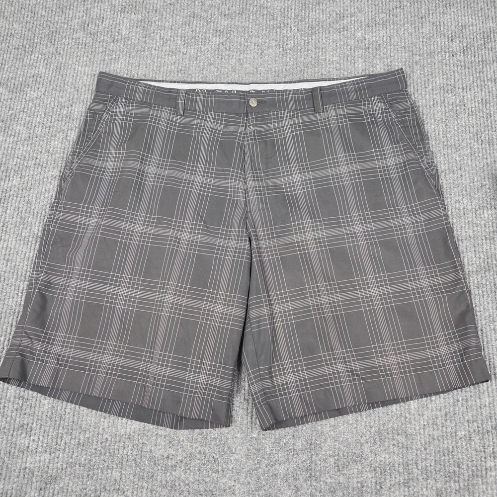 Callaway X Series Mens Golf Shorts‎ Gray Plaid Flat Front Performance Size 42-44